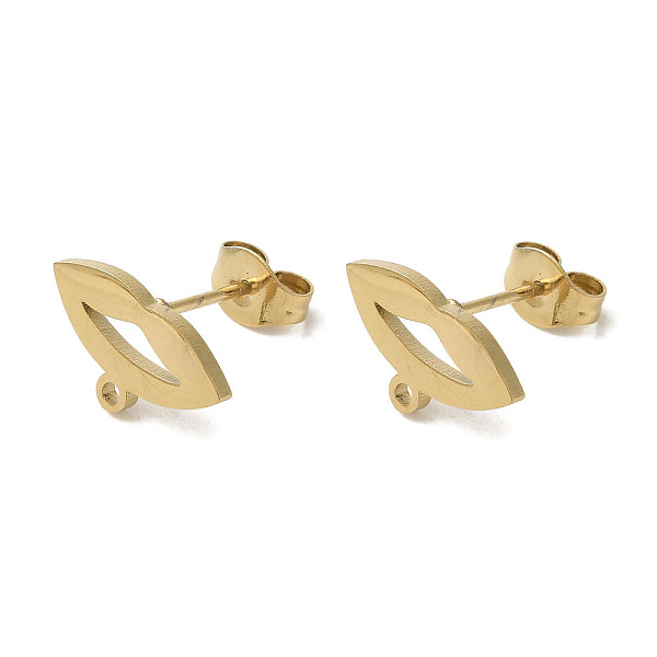 PandaHall Ion Plating(IP) 304 Stainless Steel Stud Earring Findings, Lip, Golden, 7.5x13mm, Hole: 1.2mm, Pin: 11x0.7mm 304 Stainless Steel...
PandaHall Ion Plating(IP) 304 Stainless Steel Stud Earring Findings, Lip, Golden, 7.5x13mm, Hole: 1.2mm, Pin: 11x0.7mm 304 Stainless Steel...