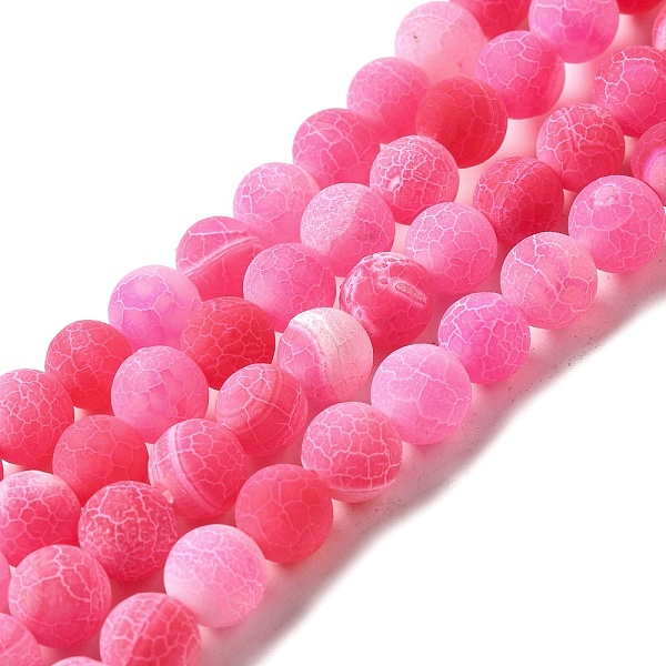 PandaHall Natural Crackle Agate Beads Strands, Dyed, Round, Hot Pink, 8mm, Hole: 1mm, about 50pcs/strand, 14 inch Crackle Agate Round Pink
PandaHall Natural Crackle Agate Beads Strands, Dyed, Round, Hot Pink, 8mm, Hole: 1mm, about 50pcs/strand, 14 inch Crackle Agate Round Pink