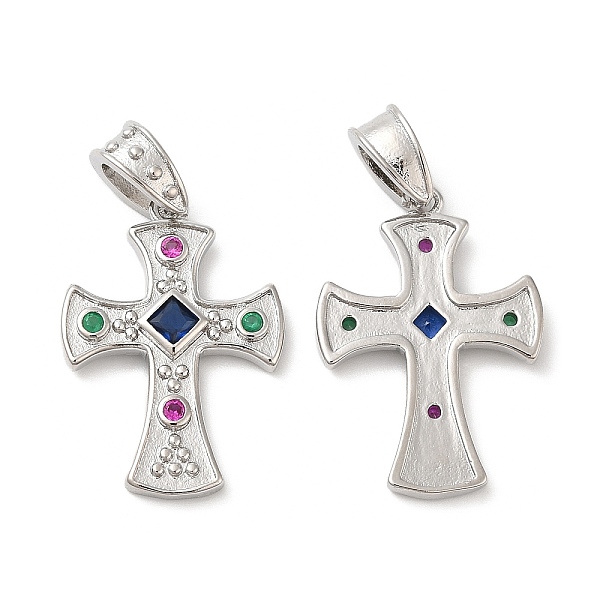 PandaHall Brass Micro Pave Cubic Zirconia Pendants, Lead Free & Cadmium Free, Cross, Platinum, 25.5x18x3mm, Hole: 6X4mm Brass+Cubic Zirconia...
PandaHall Brass Micro Pave Cubic Zirconia Pendants, Lead Free & Cadmium Free, Cross, Platinum, 25.5x18x3mm, Hole: 6X4mm Brass+Cubic Zirconia...