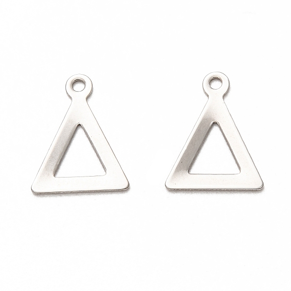 PandaHall 201 Stainless Steel Charms, Laser Cut, Hollow, Triangle, Stainless Steel Color, 12x9.5x0.5mm, Hole: 1mm 201 Stainless Steel...
PandaHall 201 Stainless Steel Charms, Laser Cut, Hollow, Triangle, Stainless Steel Color, 12x9.5x0.5mm, Hole: 1mm 201 Stainless Steel...