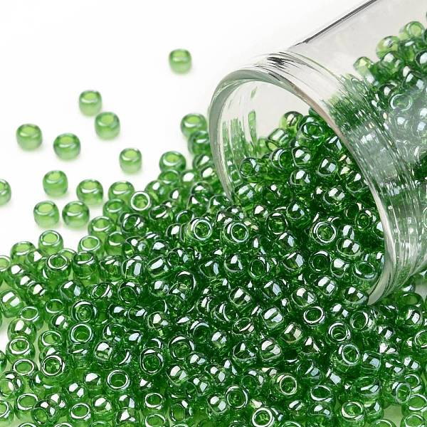 PandaHall TOHO Round Seed Beads, Japanese Seed Beads, (108) Transparent Luster Lime Green, 8/0, 3mm, Hole: 1mm, about 1110pcs/50g Glass...
PandaHall TOHO Round Seed Beads, Japanese Seed Beads, (108) Transparent Luster Lime Green, 8/0, 3mm, Hole: 1mm, about 1110pcs/50g Glass...