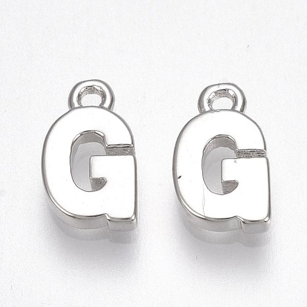PandaHall Brass Charms, Letter, Nickel Free, Real Platinum Plated, Letter.G, 8.5x5x1.5mm, Hole: 0.8mm Brass Letter G
PandaHall Brass Charms, Letter, Nickel Free, Real Platinum Plated, Letter.G, 8.5x5x1.5mm, Hole: 0.8mm Brass Letter G