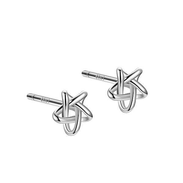 PandaHall Rhodium Plated 999 Sterling Silver Star Stud Earrings for Women, with 999 Stamp, Platinum, 5x5mm Sterling Silver Star
PandaHall Rhodium Plated 999 Sterling Silver Star Stud Earrings for Women, with 999 Stamp, Platinum, 5x5mm Sterling Silver Star