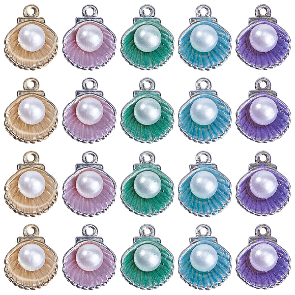 PandaHall SUNNYCLUE 50Pcs 5 Colors Alloy Enamel Charms, with Plastic Bead, Cadmium Free & Lead Free, Shell, Mixed Color, 14.5x11.5x7mm, Hole..., Multicolor
PandaHall SUNNYCLUE 50Pcs 5 Colors Alloy Enamel Charms, with Plastic Bead, Cadmium Free & Lead Free, Shell, Mixed Color, 14.5x11.5x7mm, Hole..., Multicolor