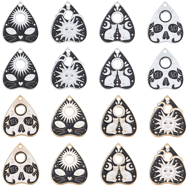 PandaHall SUNNYCLUE 32Pcs 8 Style Planchette Alloy Enamel Pendants, Heart Charms, Platinum & Light Gold, 26x22x1mm, Hole: 2mm, 4pcs/style...
PandaHall SUNNYCLUE 32Pcs 8 Style Planchette Alloy Enamel Pendants, Heart Charms, Platinum & Light Gold, 26x22x1mm, Hole: 2mm, 4pcs/style...