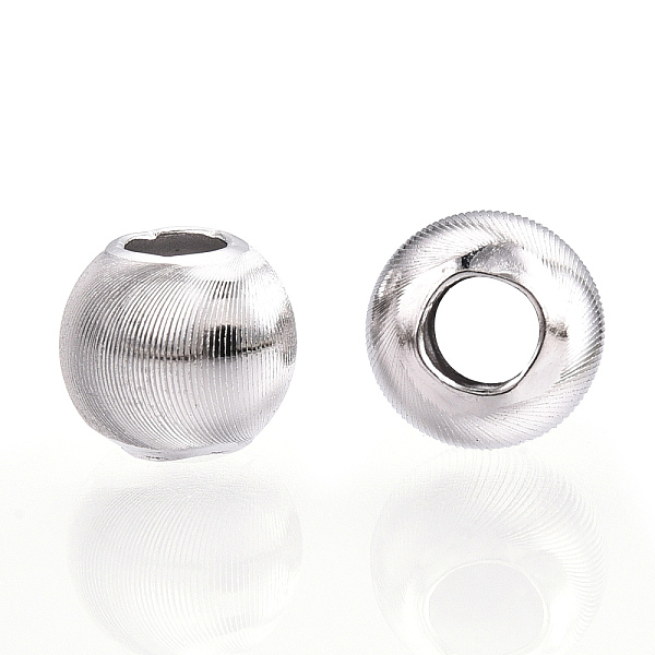 PandaHall Rhodium Plated 925 Sterling Silver Beads, Cat Eye Beads, Textured Round, Real Platinum Plated, 6x5mm, Hole: 2.5mm Sterling Silver...
PandaHall Rhodium Plated 925 Sterling Silver Beads, Cat Eye Beads, Textured Round, Real Platinum Plated, 6x5mm, Hole: 2.5mm Sterling Silver...