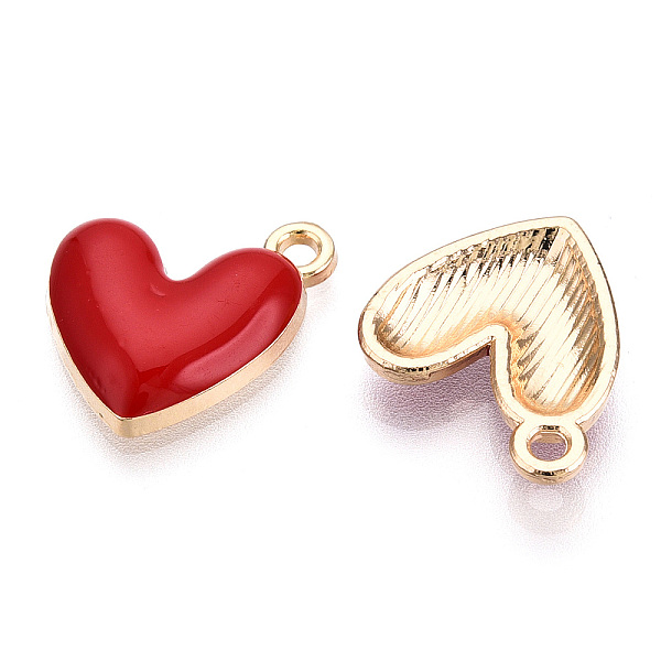 PandaHall Eco-Friendly Zinc Alloy Pendants, with Enamel, Cadmium Free & Nickel Free & Lead Free, Heart, Light Gold, Crimson, 16x15x3mm, Hole..., Pink
PandaHall Eco-Friendly Zinc Alloy Pendants, with Enamel, Cadmium Free & Nickel Free & Lead Free, Heart, Light Gold, Crimson, 16x15x3mm, Hole..., Pink