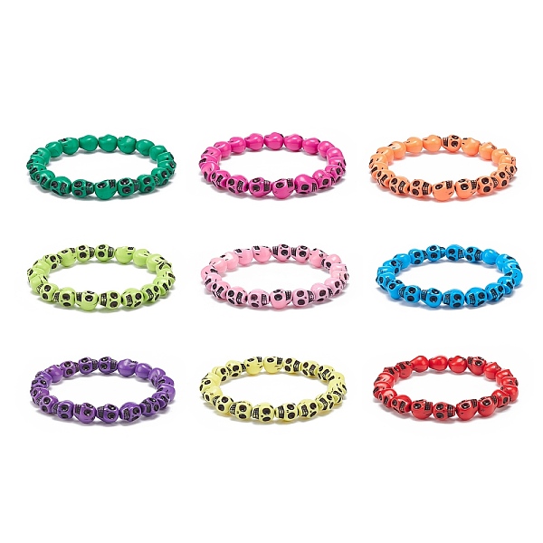 PandaHall 9Pcs 9 Color Plastic Skull Beaded Stretch Bracelets Set for Women, Mixed Color, Inner Diameter: 2 inch(5.2cm), 1Pc/color Plastic..., Multicolor
PandaHall 9Pcs 9 Color Plastic Skull Beaded Stretch Bracelets Set for Women, Mixed Color, Inner Diameter: 2 inch(5.2cm), 1Pc/color Plastic..., Multicolor