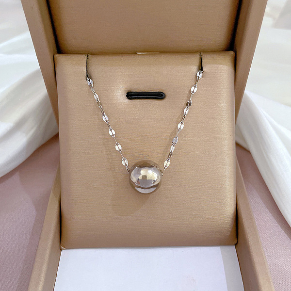 PandaHall 304 Stainless Steel Round Ball Pendant Necklaces, with 201 Stainless Steel Dapped Chains, Stainless Steel Color, 18.43 inch...
PandaHall 304 Stainless Steel Round Ball Pendant Necklaces, with 201 Stainless Steel Dapped Chains, Stainless Steel Color, 18.43 inch...