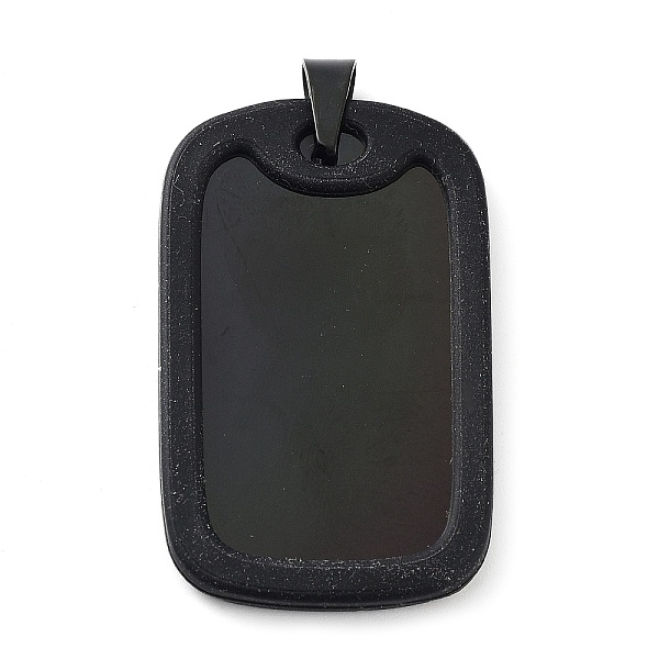 PandaHall 304 Stainless Steel Big Pendants, Rectangle Charms, Black, 52x31.50x3.80mm, Hole: 5x6.5mm 304 Stainless Steel Rectangle
PandaHall 304 Stainless Steel Big Pendants, Rectangle Charms, Black, 52x31.50x3.80mm, Hole: 5x6.5mm 304 Stainless Steel Rectangle