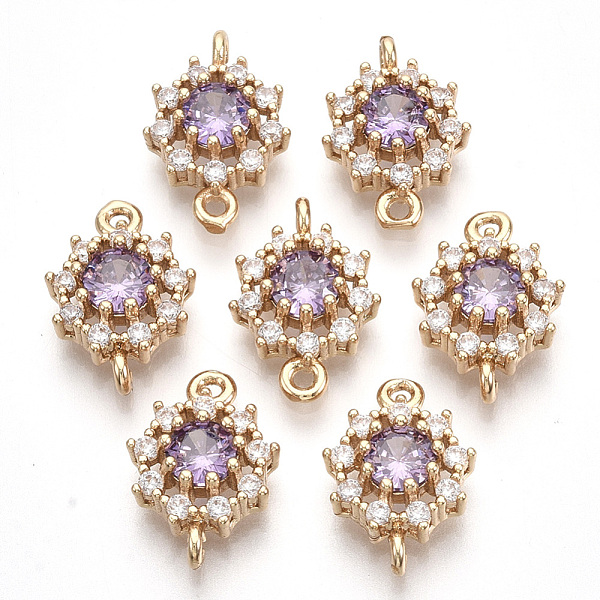PandaHall Transparent Glass Links connectors, with Golden Tone Brass Findings and Clear Rhinestone, Faceted, Flower, Violet, 16x11x5mm, Hole..., Purple
PandaHall Transparent Glass Links connectors, with Golden Tone Brass Findings and Clear Rhinestone, Faceted, Flower, Violet, 16x11x5mm, Hole..., Purple