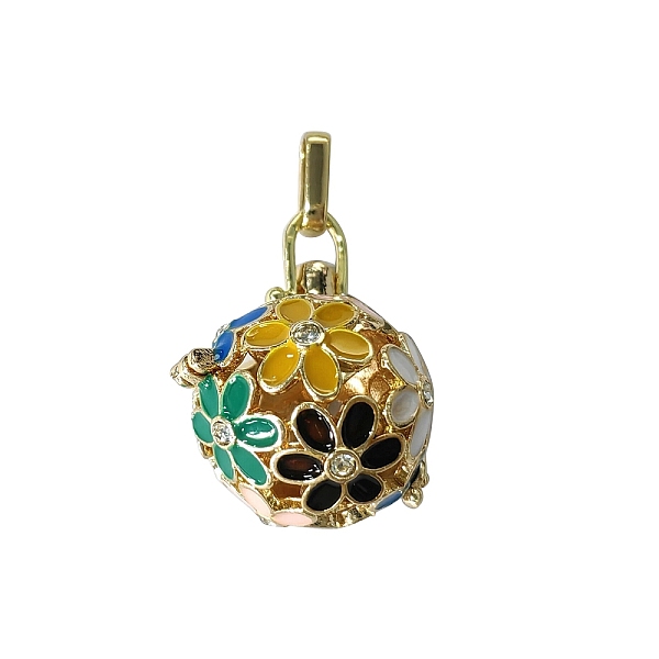 PandaHall Brass Enamel Cage Pendants, For Chime Ball Pendant Necklaces Making, with Rhinestone, Hollow Round with Flower, Golden, Yellow...
PandaHall Brass Enamel Cage Pendants, For Chime Ball Pendant Necklaces Making, with Rhinestone, Hollow Round with Flower, Golden, Yellow...