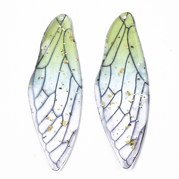 PandaHall Transparent Epoxy Resin Big Pendants, with Gold Foil, Insects Wing, Light Green, 51x16.5x1~2.5mm, Hole: 1.2mm Epoxy Resin Wing...
PandaHall Transparent Epoxy Resin Big Pendants, with Gold Foil, Insects Wing, Light Green, 51x16.5x1~2.5mm, Hole: 1.2mm Epoxy Resin Wing...