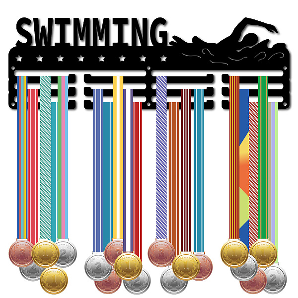 PandaHall Fashion Iron Medal Hanger Holder Display Wall Rack, 3-Line, with Screws, Black, Swimming, Sports, 150x400mm, Hole: 5mm Iron Sports...
PandaHall Fashion Iron Medal Hanger Holder Display Wall Rack, 3-Line, with Screws, Black, Swimming, Sports, 150x400mm, Hole: 5mm Iron Sports...