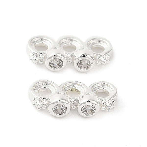 PandaHall Rack Plating Brass Pave Clear Cubic Zirconia Spacer Bars, Flower Links, Long-Lasting Plated, Lead Free & Cadmium Free, Silver...
PandaHall Rack Plating Brass Pave Clear Cubic Zirconia Spacer Bars, Flower Links, Long-Lasting Plated, Lead Free & Cadmium Free, Silver...