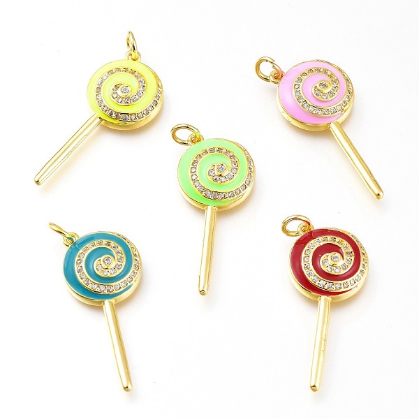 PandaHall Real 18K Gold Plated Brass Micro Pave Clear Cubic Zirconia Enamel Pendants, Long-Lasting Plated, with Jump Rings, Lead Free &..., Multicolor
PandaHall Real 18K Gold Plated Brass Micro Pave Clear Cubic Zirconia Enamel Pendants, Long-Lasting Plated, with Jump Rings, Lead Free &..., Multicolor