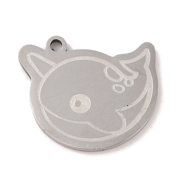 PandaHall 304 Stainless Steel Pendants, Whale Charm, Stainless Steel Color, 17.5x21x1.5mm, Hole: 1mm 304 Stainless Steel Whale
PandaHall 304 Stainless Steel Pendants, Whale Charm, Stainless Steel Color, 17.5x21x1.5mm, Hole: 1mm 304 Stainless Steel Whale