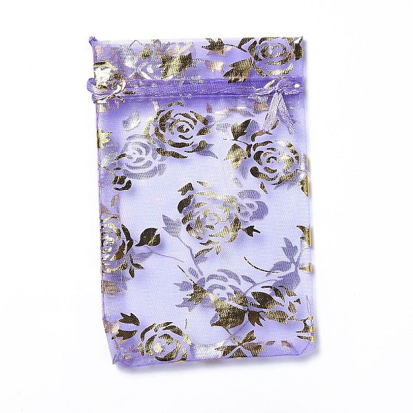 PandaHall Organza Drawstring Jewelry Pouches, Wedding Party Gift Bags, Rectangle with Gold Stamping Rose Pattern, Medium Purple...
PandaHall Organza Drawstring Jewelry Pouches, Wedding Party Gift Bags, Rectangle with Gold Stamping Rose Pattern, Medium Purple...
