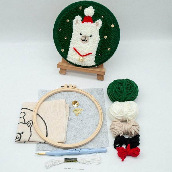 PandaHall Punch Embroidery Starter Kit, Including Plastic Embroidery Hoop, Alloy Needle, Punch Needle Pen, Fabric, Felt, Threader, Water..., Multicolor
PandaHall Punch Embroidery Starter Kit, Including Plastic Embroidery Hoop, Alloy Needle, Punch Needle Pen, Fabric, Felt, Threader, Water..., Multicolor