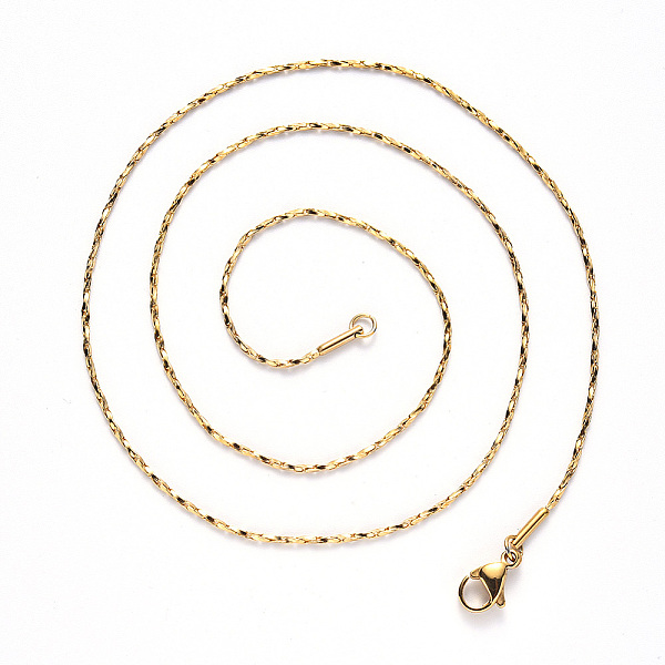 PandaHall Vacuum Plating 304 Stainless Steel Coreana Chain Necklace, with Lobster Claw Clasp, Golden, 19.68 inch(50cm)x1mm Stainless Steel
PandaHall Vacuum Plating 304 Stainless Steel Coreana Chain Necklace, with Lobster Claw Clasp, Golden, 19.68 inch(50cm)x1mm Stainless Steel