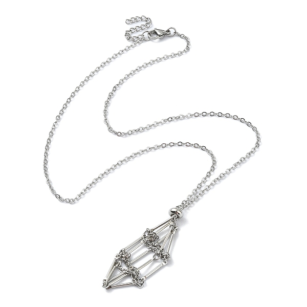PandaHall 304 Stainless Steel Macrame Pouch Empty Stone Holder for Pendant Necklaces Making, with 304 Stainless Steel Lobster Claw Clasps...
PandaHall 304 Stainless Steel Macrame Pouch Empty Stone Holder for Pendant Necklaces Making, with 304 Stainless Steel Lobster Claw Clasps...