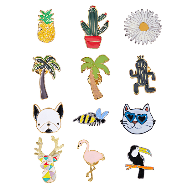 PandaHall Alloy Enamel Brooches, Enamel Pin, with Glass and Brass Finding, Mixed Shapes, Mixed Color, 7.7~51x7~39mm, Pin: 1~1.2mm..., Multicolor
PandaHall Alloy Enamel Brooches, Enamel Pin, with Glass and Brass Finding, Mixed Shapes, Mixed Color, 7.7~51x7~39mm, Pin: 1~1.2mm..., Multicolor