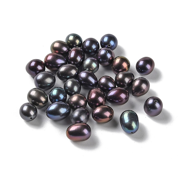 PandaHall Dyed Natural Cultured Freshwater Pearl Beads, Half Drilled, Rice, Grade 5A+, Black, 8~10x7.5~8mm, Hole: 0.9mm Pearl Rice Black
PandaHall Dyed Natural Cultured Freshwater Pearl Beads, Half Drilled, Rice, Grade 5A+, Black, 8~10x7.5~8mm, Hole: 0.9mm Pearl Rice Black