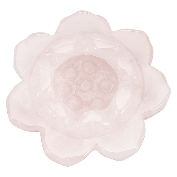 PandaHall Natural Rose Quartz Candle Holder, Candle Jar, Lotus, 5~5.1x2.25cm, Inner Diameter: 2cm Rose Quartz Flower
PandaHall Natural Rose Quartz Candle Holder, Candle Jar, Lotus, 5~5.1x2.25cm, Inner Diameter: 2cm Rose Quartz Flower
