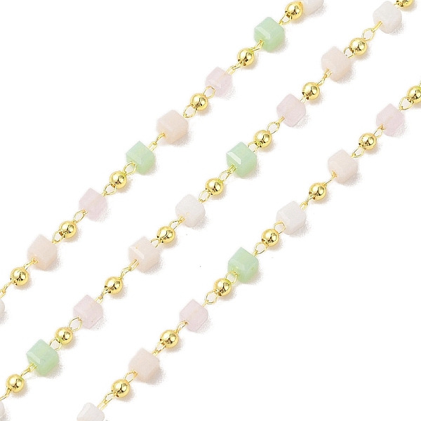 PandaHall Brass & Glass Link Chain, with Spool, Long-Lasting Plated, Cadmium Free & Lead Free, Soldered, Real 18K Gold Plated, Mixed Color..., Multicolor
PandaHall Brass & Glass Link Chain, with Spool, Long-Lasting Plated, Cadmium Free & Lead Free, Soldered, Real 18K Gold Plated, Mixed Color..., Multicolor