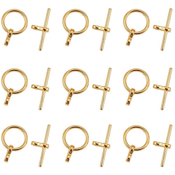 PandaHall 20Sets Tibetan Style Golden Round Toggle Clasps & Tbar Clasps for Necklace Bracelet Jewelry Making Alloy Ring
PandaHall 20Sets Tibetan Style Golden Round Toggle Clasps & Tbar Clasps for Necklace Bracelet Jewelry Making Alloy Ring