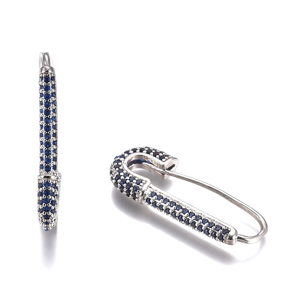 PandaHall Brass Hoop Earrings, with Rhinestone, Safety Pin Shape, Platinum, Medium Blue, 26~26.5x10~11x3mm, Pin: 0.8mm Rhinestone Others
PandaHall Brass Hoop Earrings, with Rhinestone, Safety Pin Shape, Platinum, Medium Blue, 26~26.5x10~11x3mm, Pin: 0.8mm Rhinestone Others