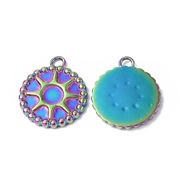 PandaHall Ion Plating(IP) 304 Stainless Steel Pendant Cabochon Setting, Flat Round with Sun Charm, Rainbow Color, Tray: 4mm, 16.5x14x1.5mm...
PandaHall Ion Plating(IP) 304 Stainless Steel Pendant Cabochon Setting, Flat Round with Sun Charm, Rainbow Color, Tray: 4mm, 16.5x14x1.5mm...
