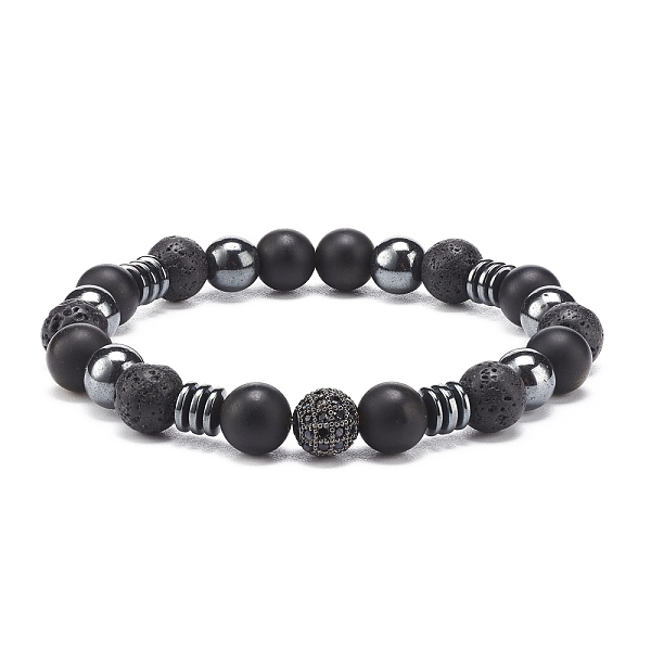 PandaHall Natural Lava Rock & Synthetic Hematite Beaded Stretch Bracelet, Essential Oil Gemstone Jewelry for Women, Inner Diameter: 2-1/4...
PandaHall Natural Lava Rock & Synthetic Hematite Beaded Stretch Bracelet, Essential Oil Gemstone Jewelry for Women, Inner Diameter: 2-1/4...