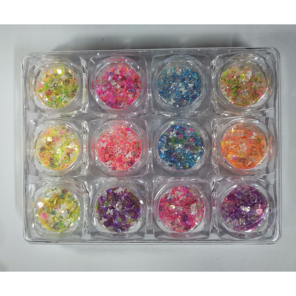 PandaHall Shiny Nail Art Decoration Accessories, with Glitter Sequins, DIY Sparkly Paillette Tips Nail, Mixed Color, 0.5~3x0.5~4mm..., Multicolor
PandaHall Shiny Nail Art Decoration Accessories, with Glitter Sequins, DIY Sparkly Paillette Tips Nail, Mixed Color, 0.5~3x0.5~4mm..., Multicolor