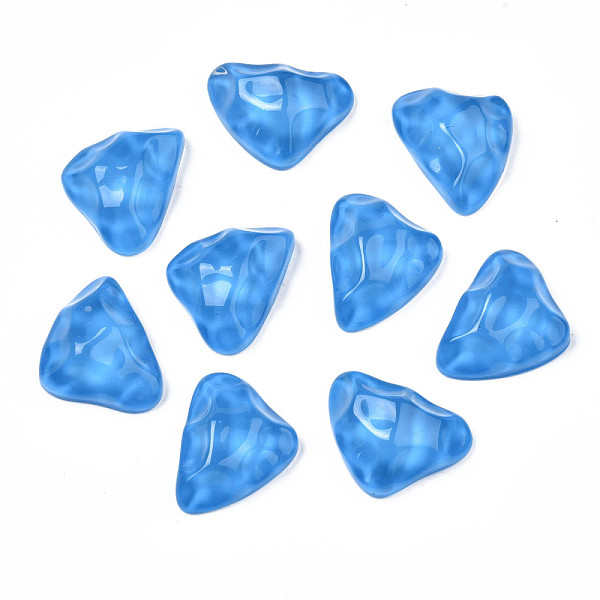 PandaHall Transparent Resin Cabochons, with Bumpy Top, Water Ripple, Triangle, Dodger Blue, 17.5x23.5~24x8.5mm Resin Triangle
PandaHall Transparent Resin Cabochons, with Bumpy Top, Water Ripple, Triangle, Dodger Blue, 17.5x23.5~24x8.5mm Resin Triangle