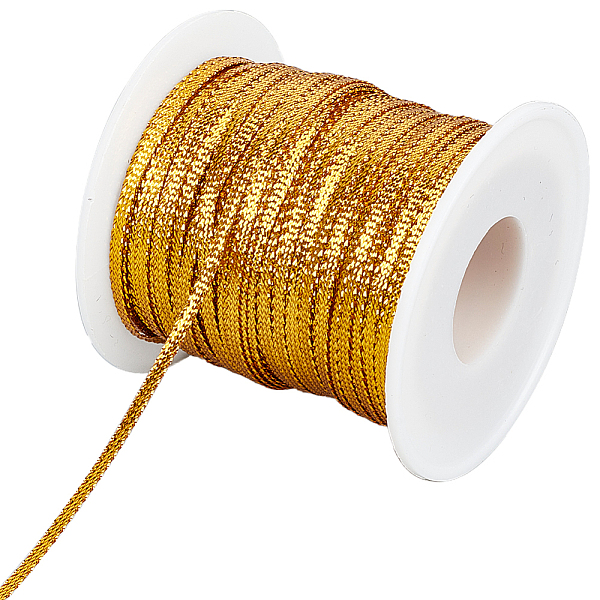 PandaHall Gorgecraft 100M Nylon Braided Ribbon, Clothes Accessories, Flat, Gold, 1/8 inch(3mm), about 109.36 Yards(100m)/Roll Nylon None...
PandaHall Gorgecraft 100M Nylon Braided Ribbon, Clothes Accessories, Flat, Gold, 1/8 inch(3mm), about 109.36 Yards(100m)/Roll Nylon None...