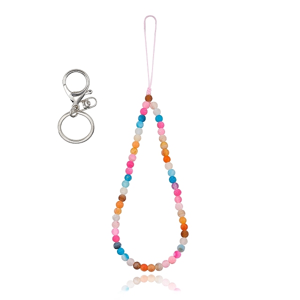 PandaHall Natural Weathered Agate and Iron Alloy Lobster Claw Clasp Keychain, with Braided Nylon Thread, 27~27.5cm Weathered Agate Others
PandaHall Natural Weathered Agate and Iron Alloy Lobster Claw Clasp Keychain, with Braided Nylon Thread, 27~27.5cm Weathered Agate Others