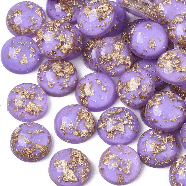 PandaHall Glitter Translucent Resin Cabochons, with Gold Foil inside, Half Round/Dome, Lilac, 12x5mm Resin Half Round Purple
PandaHall Glitter Translucent Resin Cabochons, with Gold Foil inside, Half Round/Dome, Lilac, 12x5mm Resin Half Round Purple