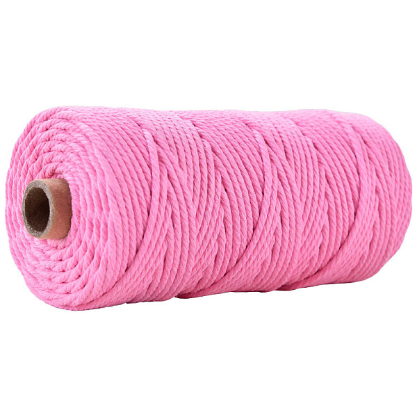 PandaHall Cotton String Threads for Crafts Knitting Making, Hot Pink, 3mm, about 109.36 Yards(100m)/Roll Cotton
PandaHall Cotton String Threads for Crafts Knitting Making, Hot Pink, 3mm, about 109.36 Yards(100m)/Roll Cotton