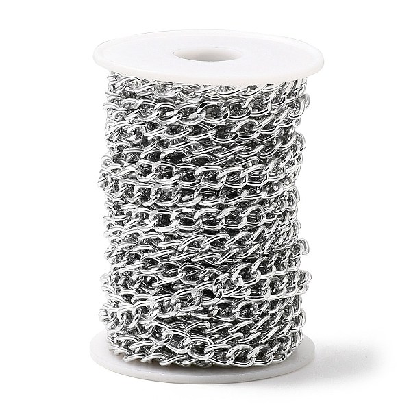 PandaHall 10m Aluminium Twisted Curb Chains, Diamond Cut Chains, Unwelded, Faceted, Silver, 10x6.5x1.8mm Aluminum
PandaHall 10m Aluminium Twisted Curb Chains, Diamond Cut Chains, Unwelded, Faceted, Silver, 10x6.5x1.8mm Aluminum