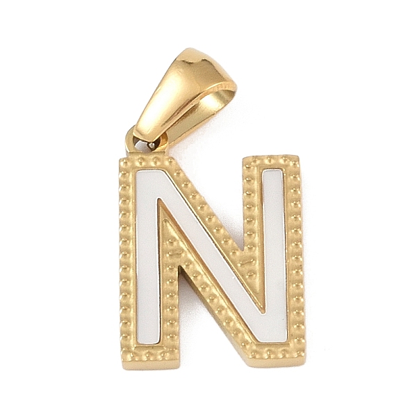 PandaHall Natural White Shell Alphabet Pendants, Ion Plating(IP) Real 18K Gold Plated 304 Stainless Steel Charms, Letter N, 17x11.5x1.5mm...
PandaHall Natural White Shell Alphabet Pendants, Ion Plating(IP) Real 18K Gold Plated 304 Stainless Steel Charms, Letter N, 17x11.5x1.5mm...