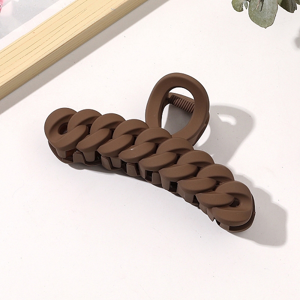 PandaHall Large Frosted Acrylic Hair Claw Clips, Curb Chain Non Slip Jaw Clamps for Girl Women, Coconut Brown, 60x110mm Acrylic
PandaHall Large Frosted Acrylic Hair Claw Clips, Curb Chain Non Slip Jaw Clamps for Girl Women, Coconut Brown, 60x110mm Acrylic