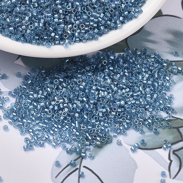PandaHall MIYUKI Delica Beads, Cylinder, Japanese Seed Beads, 11/0, (DB1762) Sparkling Sky Blue Lined Crystal AB, 1.3x1.6mm, Hole: 0.8mm...
PandaHall MIYUKI Delica Beads, Cylinder, Japanese Seed Beads, 11/0, (DB1762) Sparkling Sky Blue Lined Crystal AB, 1.3x1.6mm, Hole: 0.8mm...