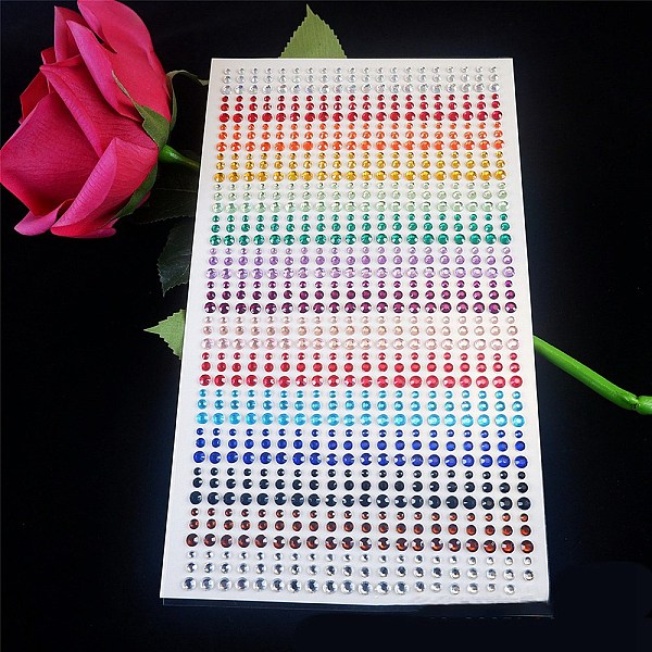 PandaHall Self Adhesive Acrylic Rhinestone Stickers, for DIY Scrapbooking and Craft Decoration, Round, Colorful, 30~50mm, 900pcs/sheet...
PandaHall Self Adhesive Acrylic Rhinestone Stickers, for DIY Scrapbooking and Craft Decoration, Round, Colorful, 30~50mm, 900pcs/sheet...