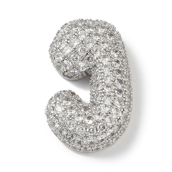 PandaHall Rack Plating Brass Micro Pave Clear Cubic Zirconia Pendants, Long-Lasting Plated, Platium, Letter J, 30x18.5x6.5mm, Hole: 4x2.5mm..., Silver
PandaHall Rack Plating Brass Micro Pave Clear Cubic Zirconia Pendants, Long-Lasting Plated, Platium, Letter J, 30x18.5x6.5mm, Hole: 4x2.5mm..., Silver