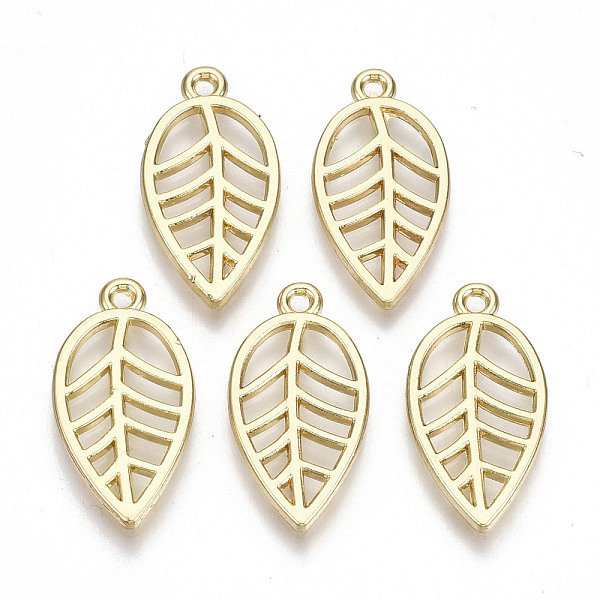 PandaHall Rack Plating Alloy Pendants, Cadmium Free & Lead Free, Hollow, Leaf, Light Gold, 22.5x12x1.5mm, Hole: 1.5mm Alloy Leaf
PandaHall Rack Plating Alloy Pendants, Cadmium Free & Lead Free, Hollow, Leaf, Light Gold, 22.5x12x1.5mm, Hole: 1.5mm Alloy Leaf
