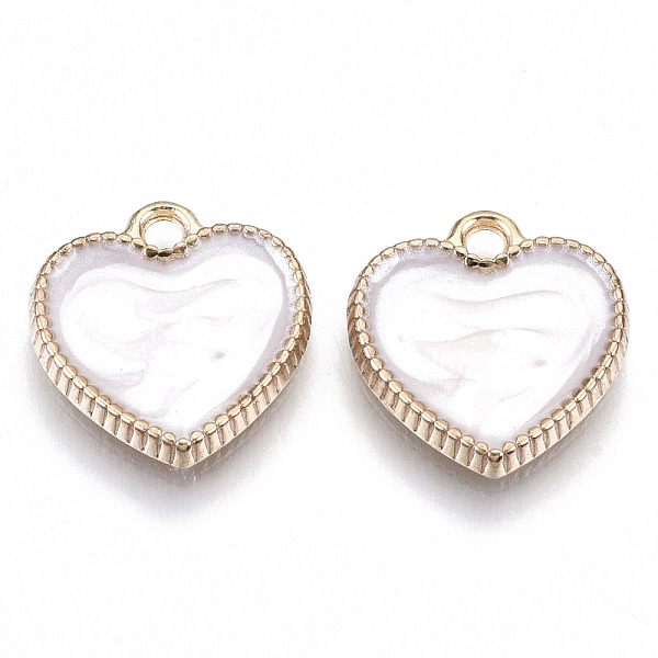 PandaHall Alloy Enamel Charms, Cadmium Free & Lead Free, Heart, Light Gold, Creamy White, 15x14.5x2mm, Hole: 1.6mm Alloy+Enamel Heart
PandaHall Alloy Enamel Charms, Cadmium Free & Lead Free, Heart, Light Gold, Creamy White, 15x14.5x2mm, Hole: 1.6mm Alloy+Enamel Heart