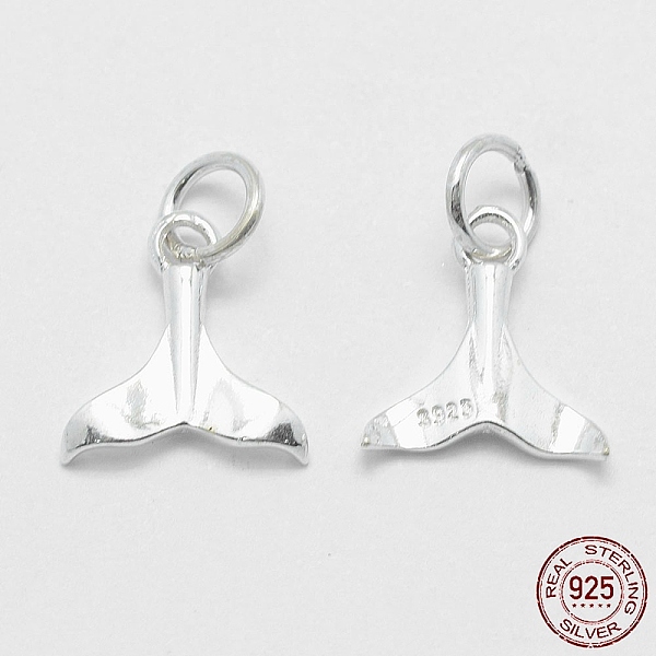 PandaHall 925 Sterling Silver Pendants, Whale Tail Shape, with 925 Stamp, Silver, 12.5x11.5x2mm, Hole: 4mm Sterling Silver Fish Silver
PandaHall 925 Sterling Silver Pendants, Whale Tail Shape, with 925 Stamp, Silver, 12.5x11.5x2mm, Hole: 4mm Sterling Silver Fish Silver