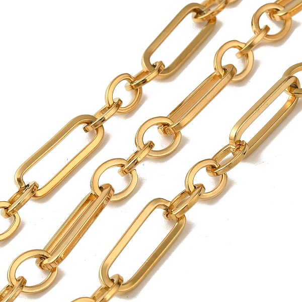 PandaHall Ion Plating(IP) 304 Stainless Steel Rectangle Link Chains, Unwelded, with Spool, Real 18K Gold Plated, 10x8x1.5mm, 10m/roll 304...
PandaHall Ion Plating(IP) 304 Stainless Steel Rectangle Link Chains, Unwelded, with Spool, Real 18K Gold Plated, 10x8x1.5mm, 10m/roll 304...