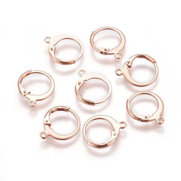 PandaHall 304 Stainless Steel Leverback Earring Findings, with Loop, Rose Gold, 14.5x12.5x1.5mm, Hole: 1.4mm, Pin: 0.7x0.9mm 304 Stainless...
PandaHall 304 Stainless Steel Leverback Earring Findings, with Loop, Rose Gold, 14.5x12.5x1.5mm, Hole: 1.4mm, Pin: 0.7x0.9mm 304 Stainless...